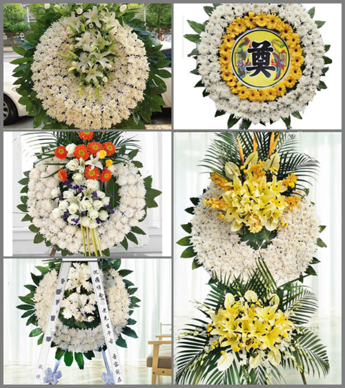 湖北黄冈市浠水县团陂镇何大树村花圈速递